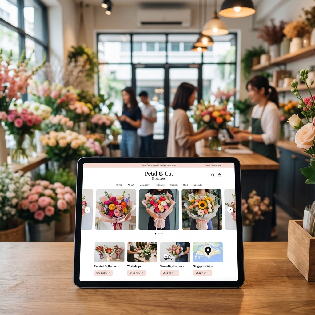 Florist Website Local Orders Guide for Singapore Flower Shops